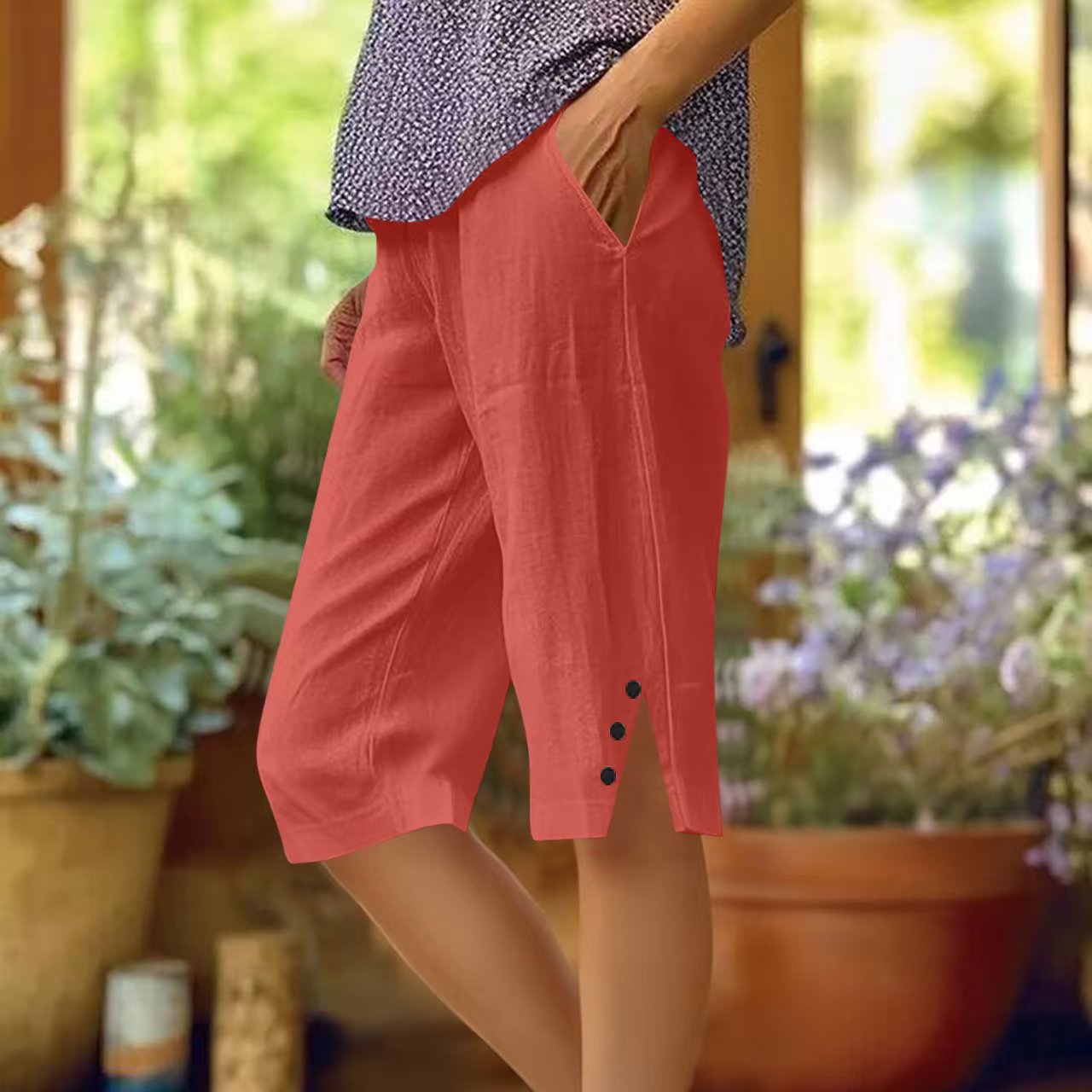 Capri Pants with Pockets