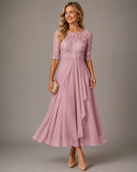 Rosa | Lace Midi Dress