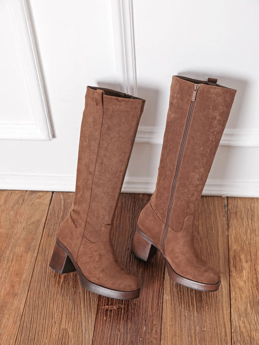 Bernice High Boots - Camel