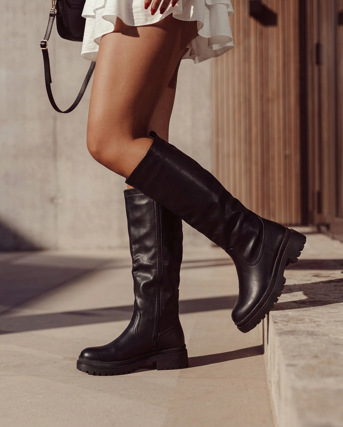 Anetta Black High Boots