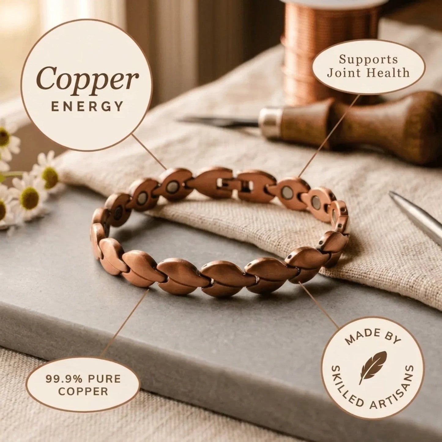 Seed Copper Anklet