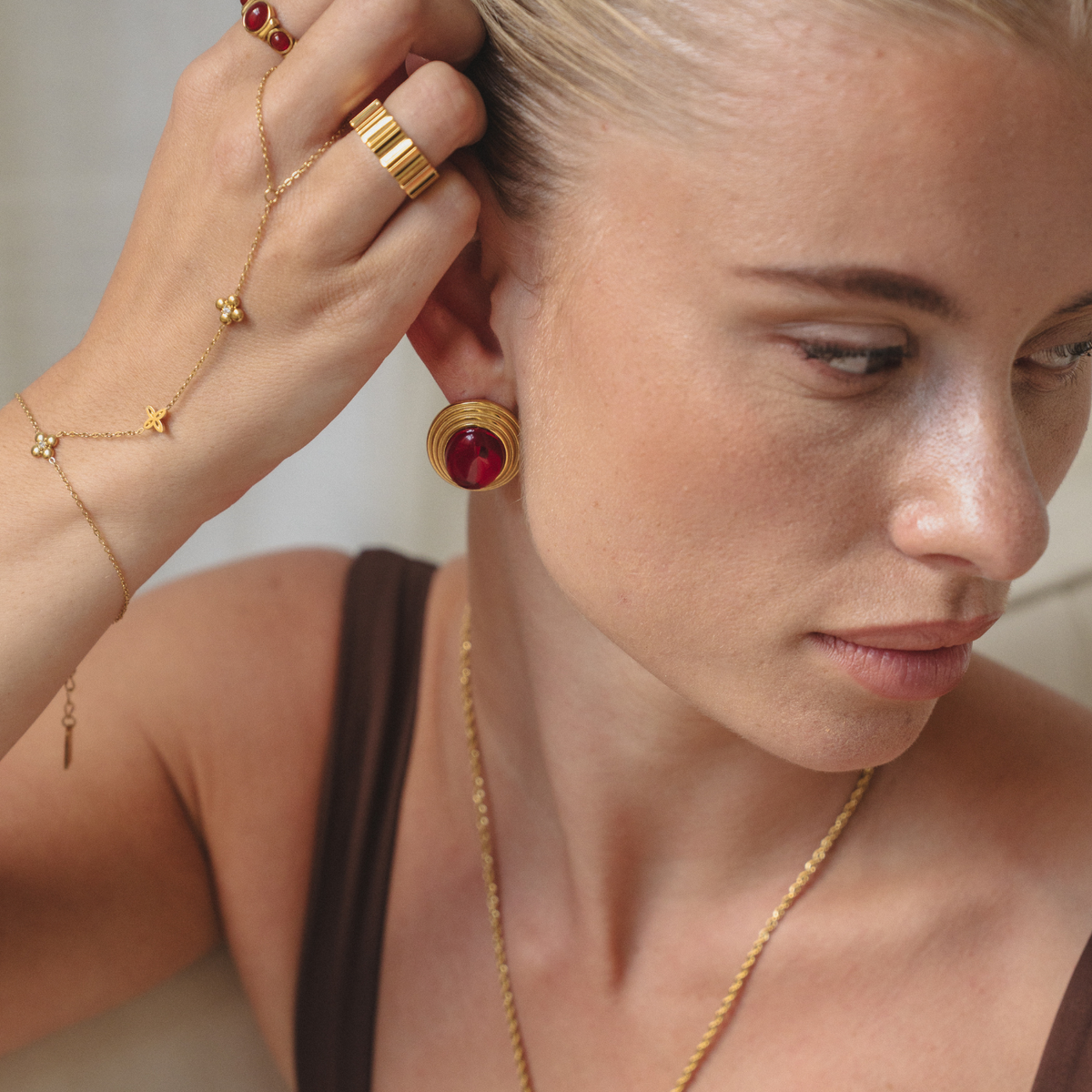 Velvet Cherry Earrings - Nora & Grace Boutique