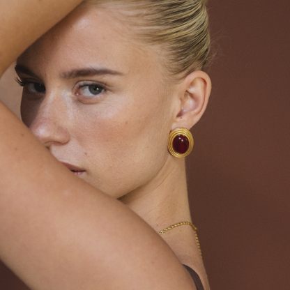 Velvet Cherry Earrings - Nora & Grace Boutique