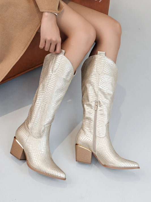 Jasmine Gold Boots