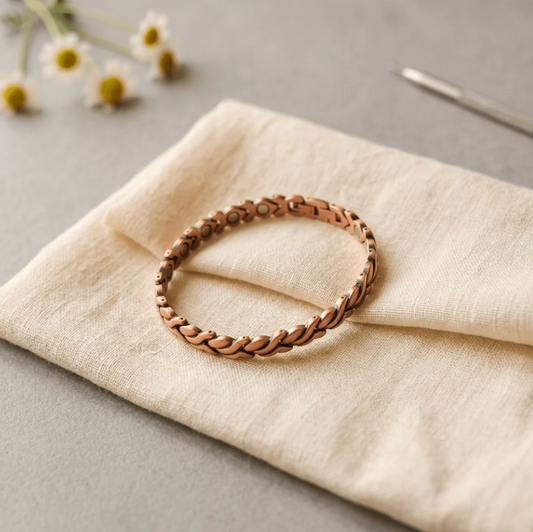Tress Copper Anklet