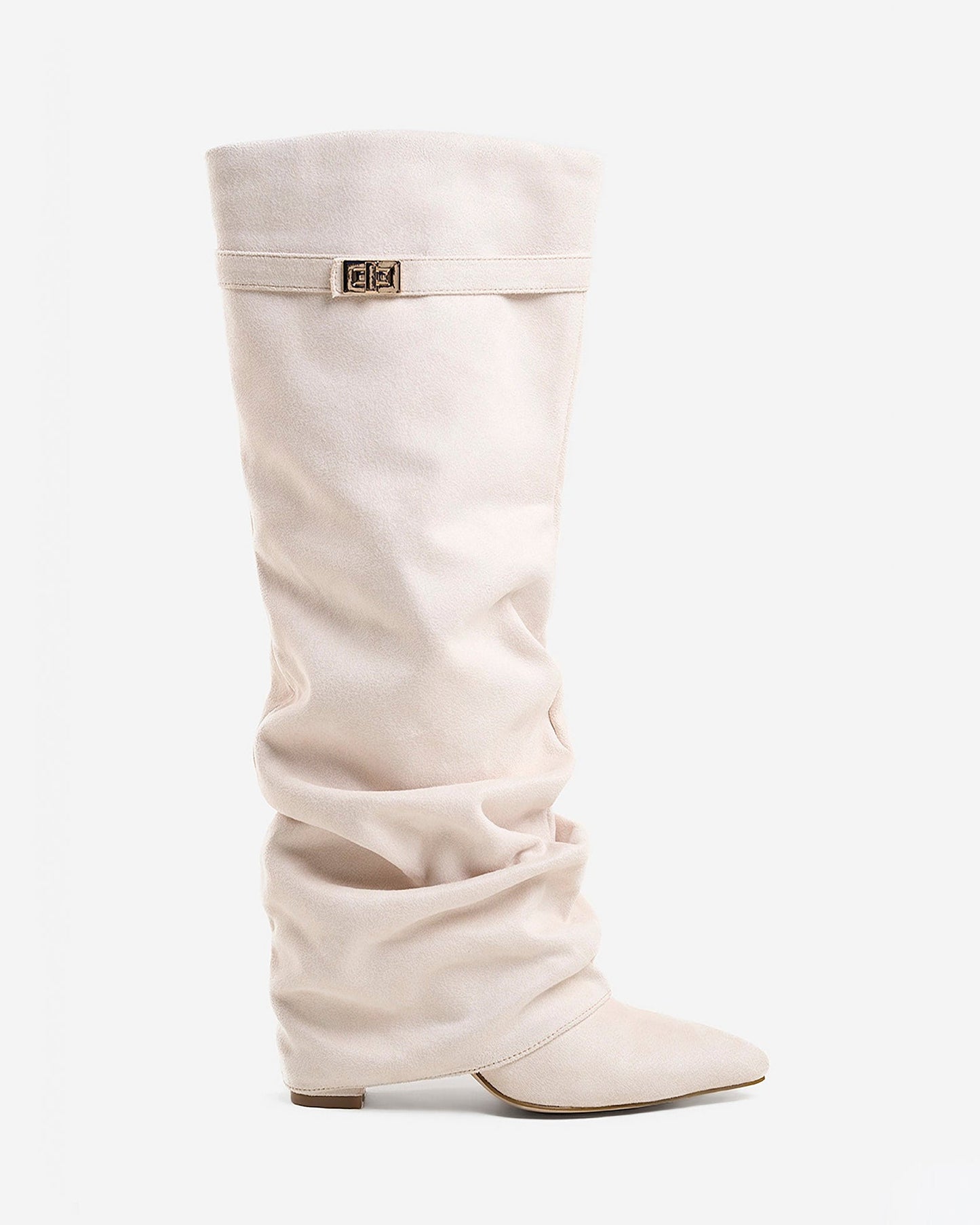 Lavista | Creamy Slouchy Suede Knee-High Boots - Nora & Grace Boutique