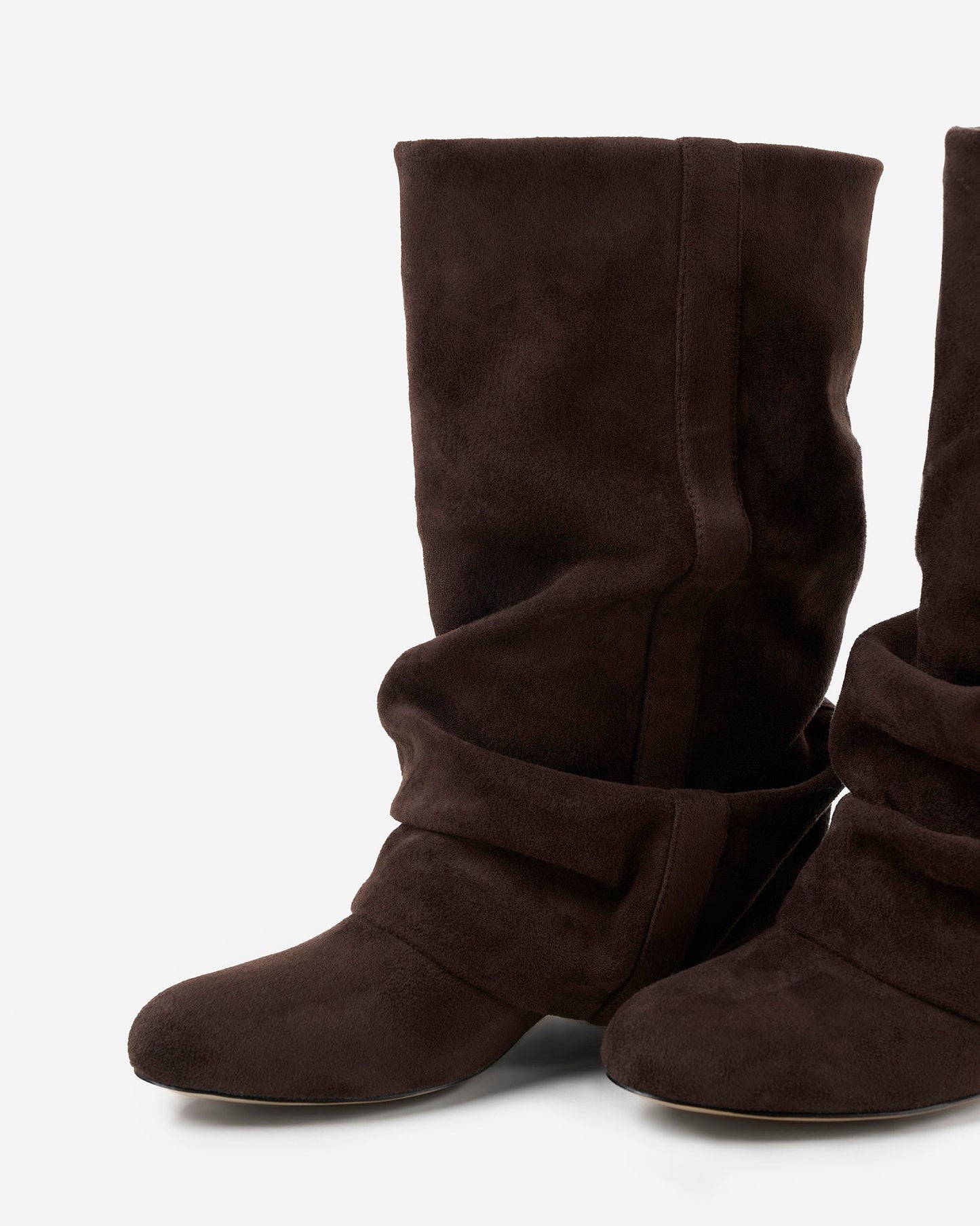 Emilia | Dark Chocolate Slouchy Suede Boots - Nora & Grace Boutique