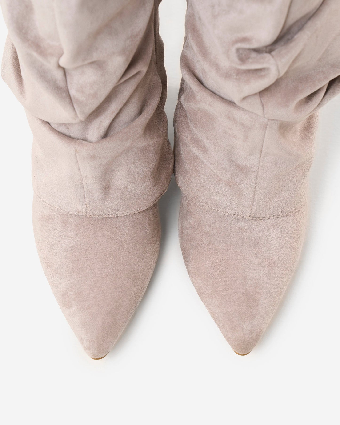Lavista | Taupe Slouchy Suede Knee-High Boots - Nora & Grace Boutique