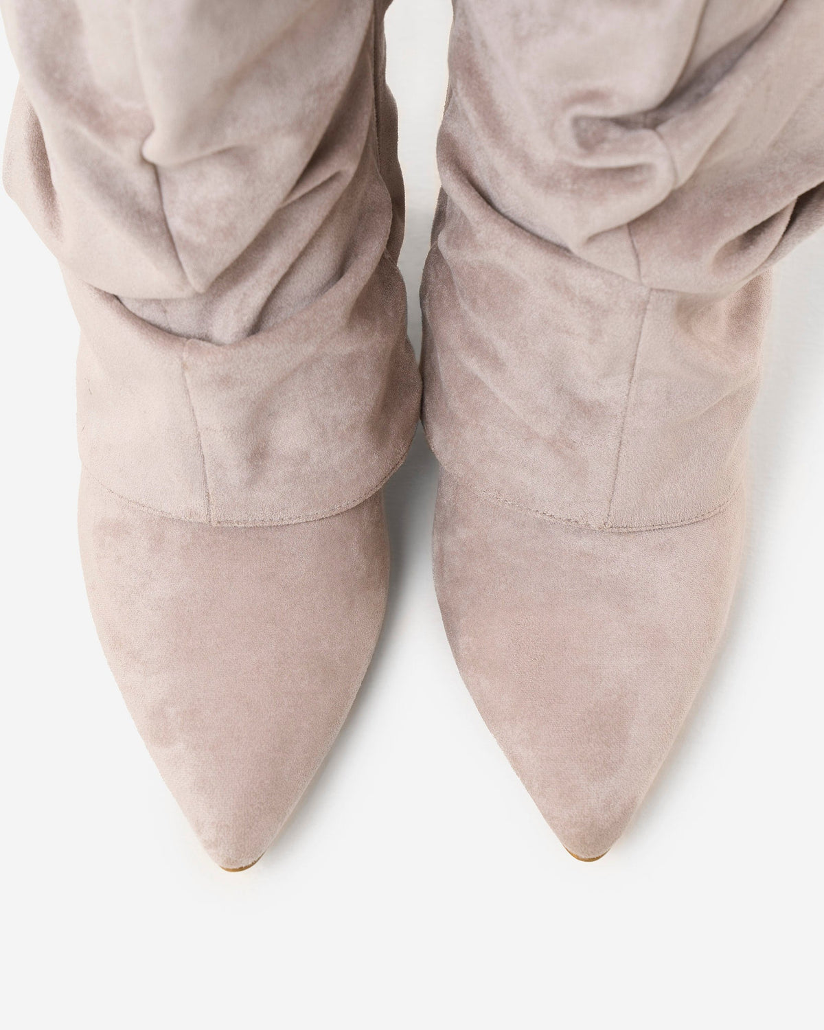 Lavista | Taupe Slouchy Suede Knee-High Boots - Nora & Grace Boutique