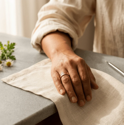 Furrow Copper Ring