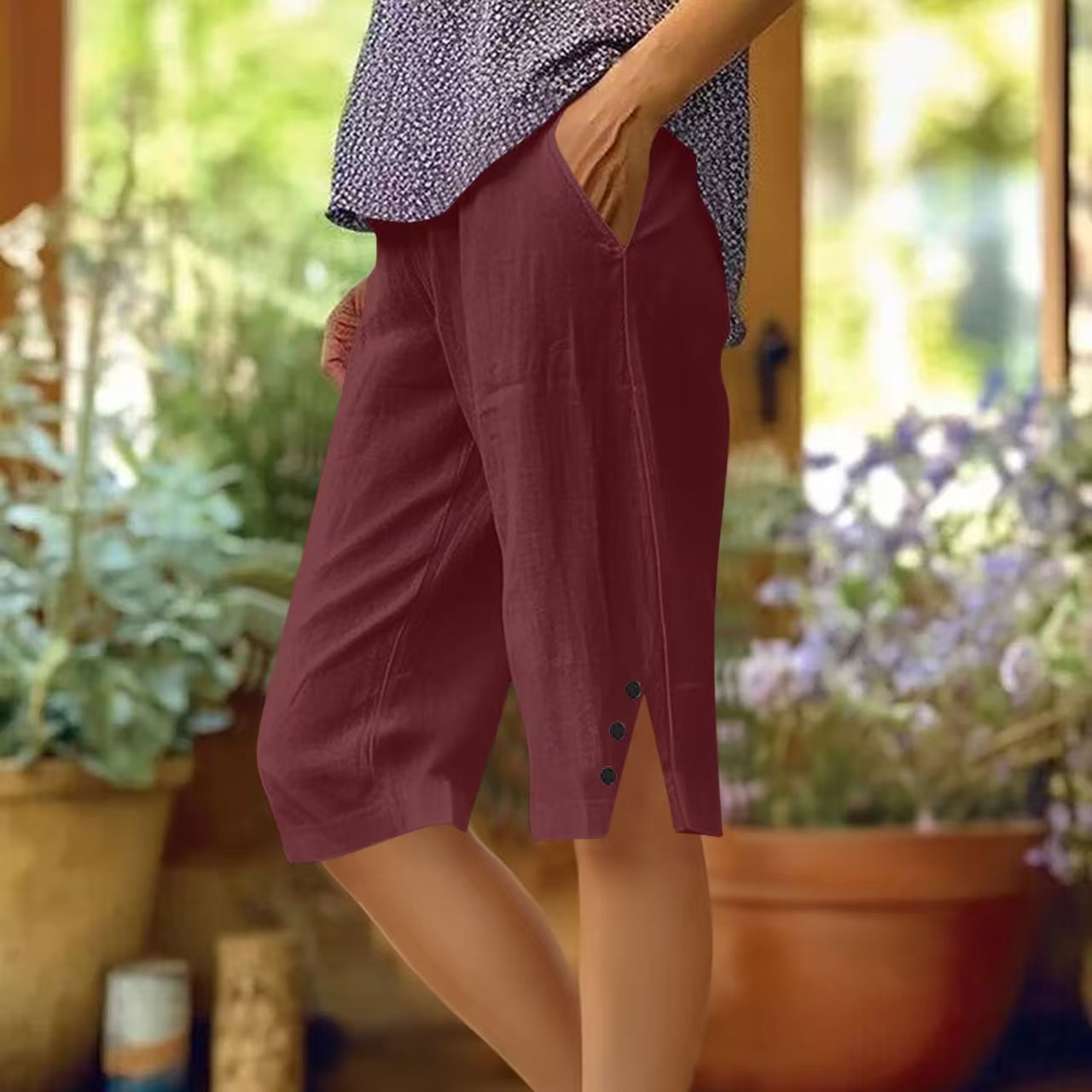 Capri Pants with Pockets