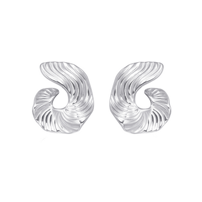 Flowing Swirl Hoops Earrings - Nora & Grace Boutique