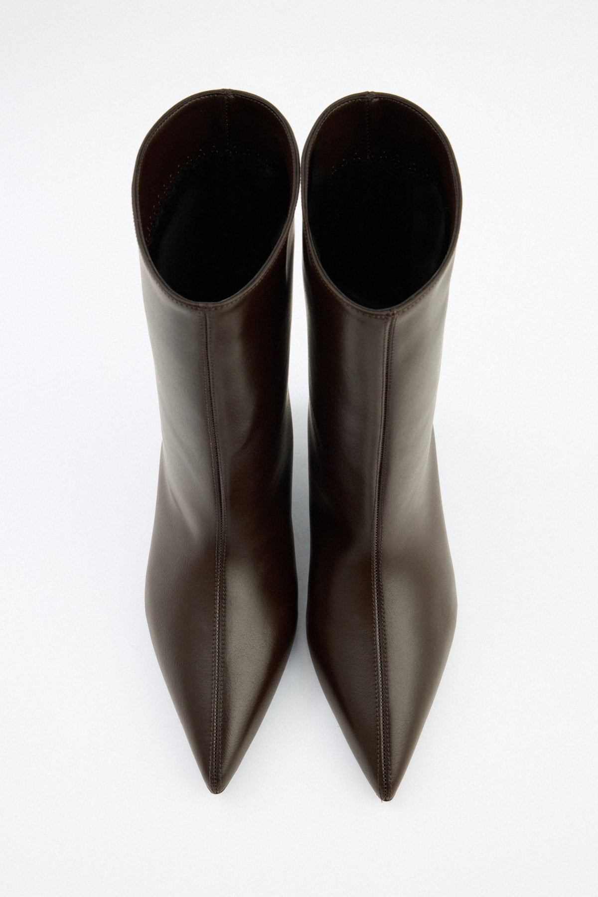 Aria | Dark Brown Leather Ankle Boots - Nora & Grace Boutique