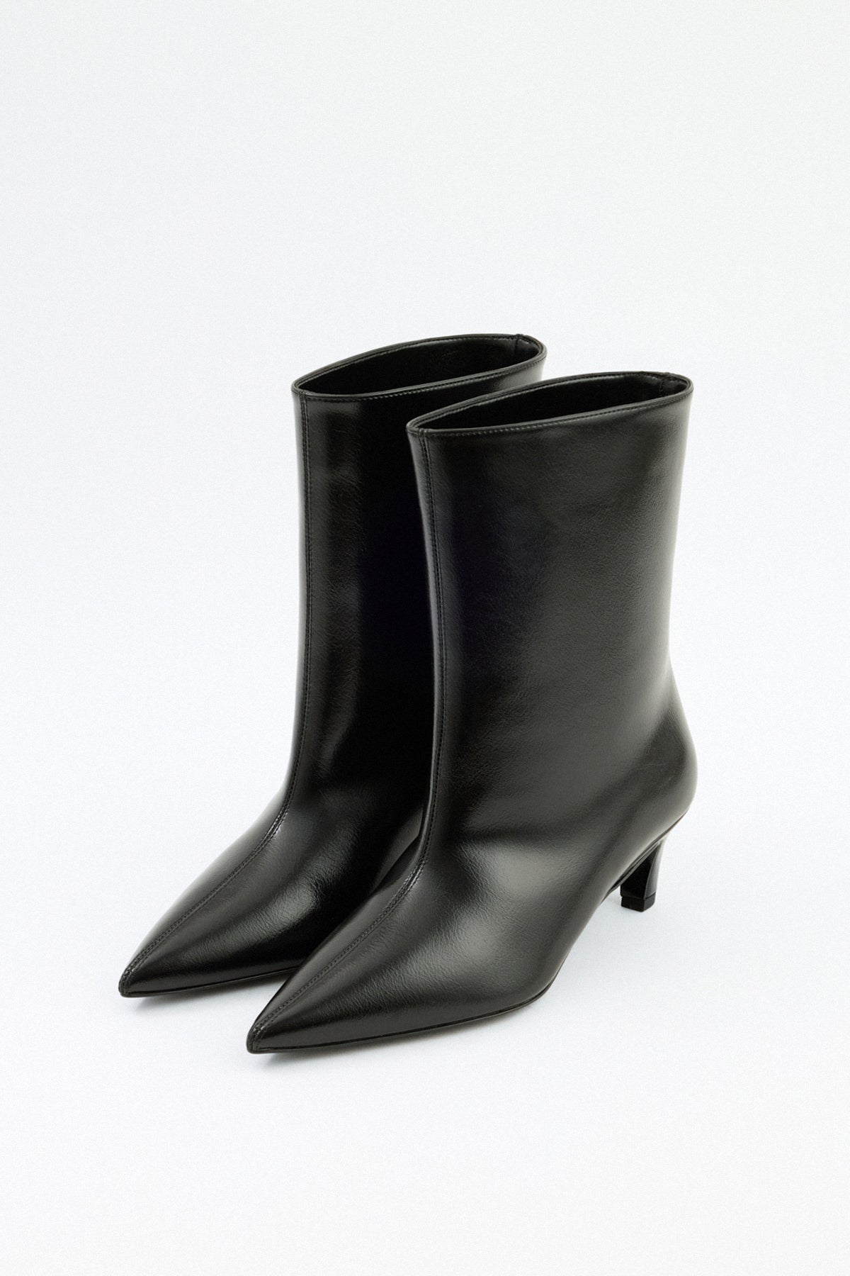 Aria | Black Leather Ankle Boots - Nora & Grace Boutique