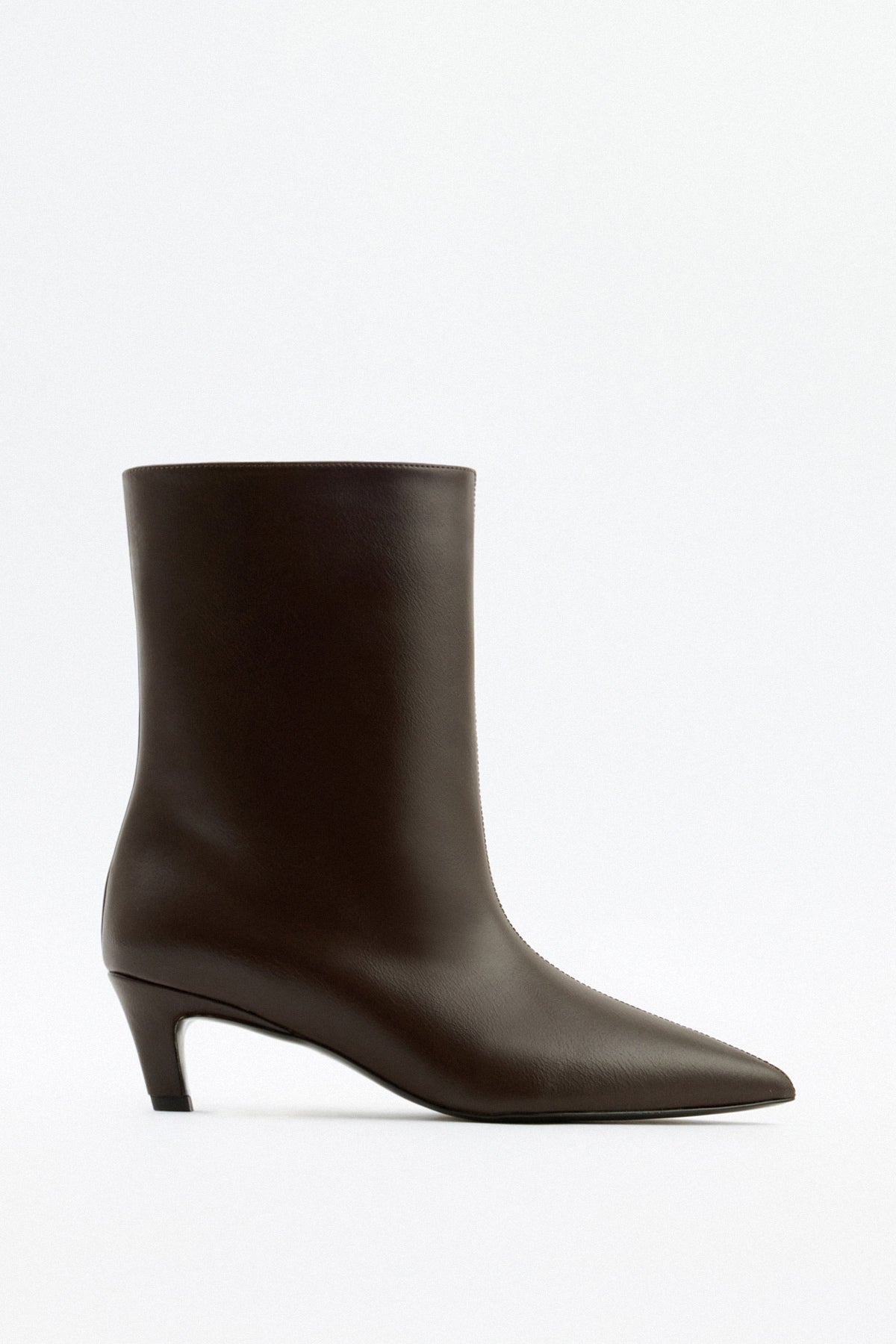 Aria | Dark Brown Leather Ankle Boots - Nora & Grace Boutique