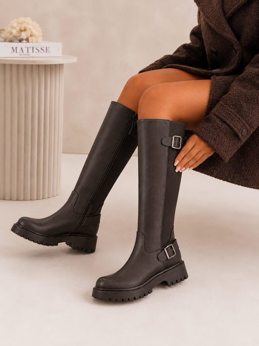 Bridget High Boots - Brown