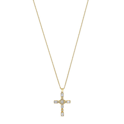 Clear Cross Necklace - Nora & Grace Boutique