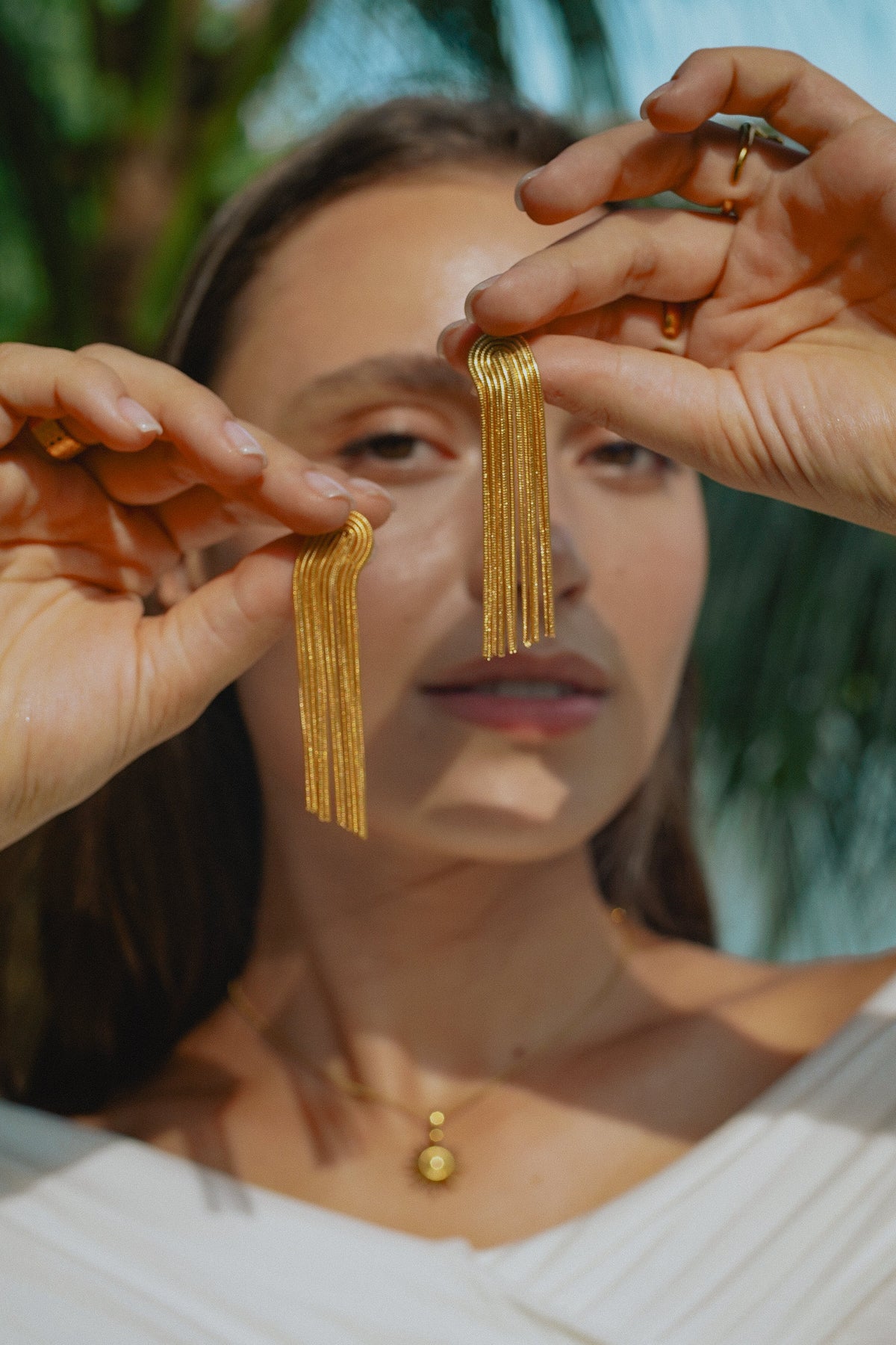 String Statement Earrings - Nora & Grace Boutique
