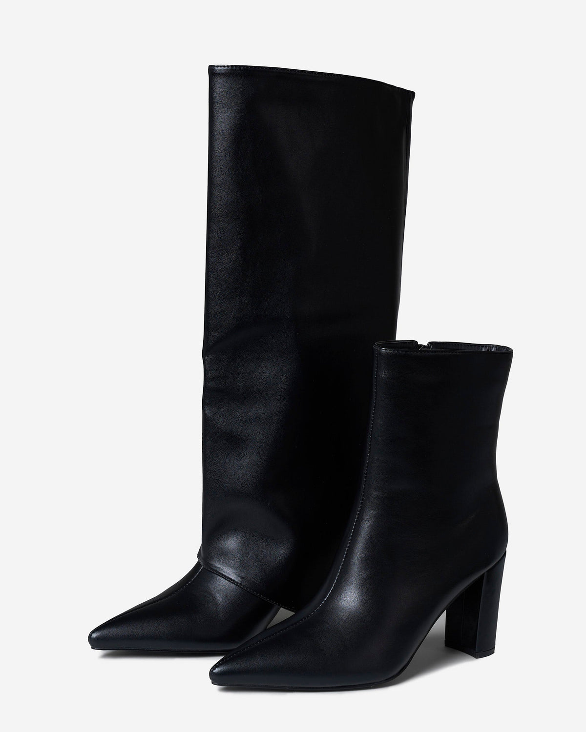 Convertible | Black 2-in-1 Knee & Ankle Boots - Nora & Grace Boutique