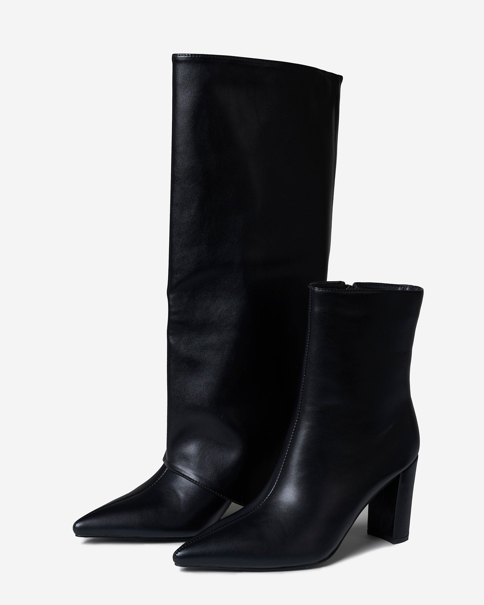 Convertible | Black 2-in-1 Knee & Ankle Boots - Nora & Grace Boutique