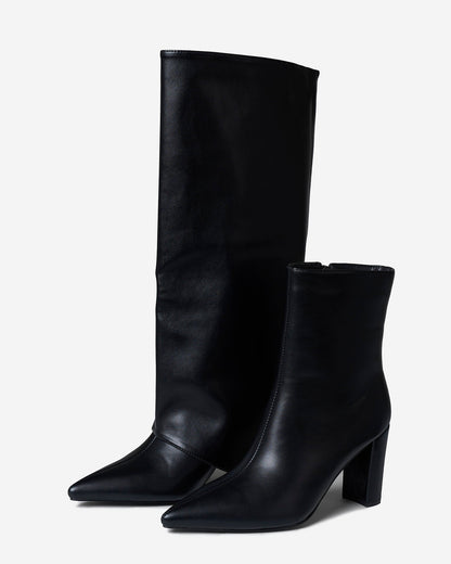 Convertible | Black 2-in-1 Knee & Ankle Boots - Nora & Grace Boutique