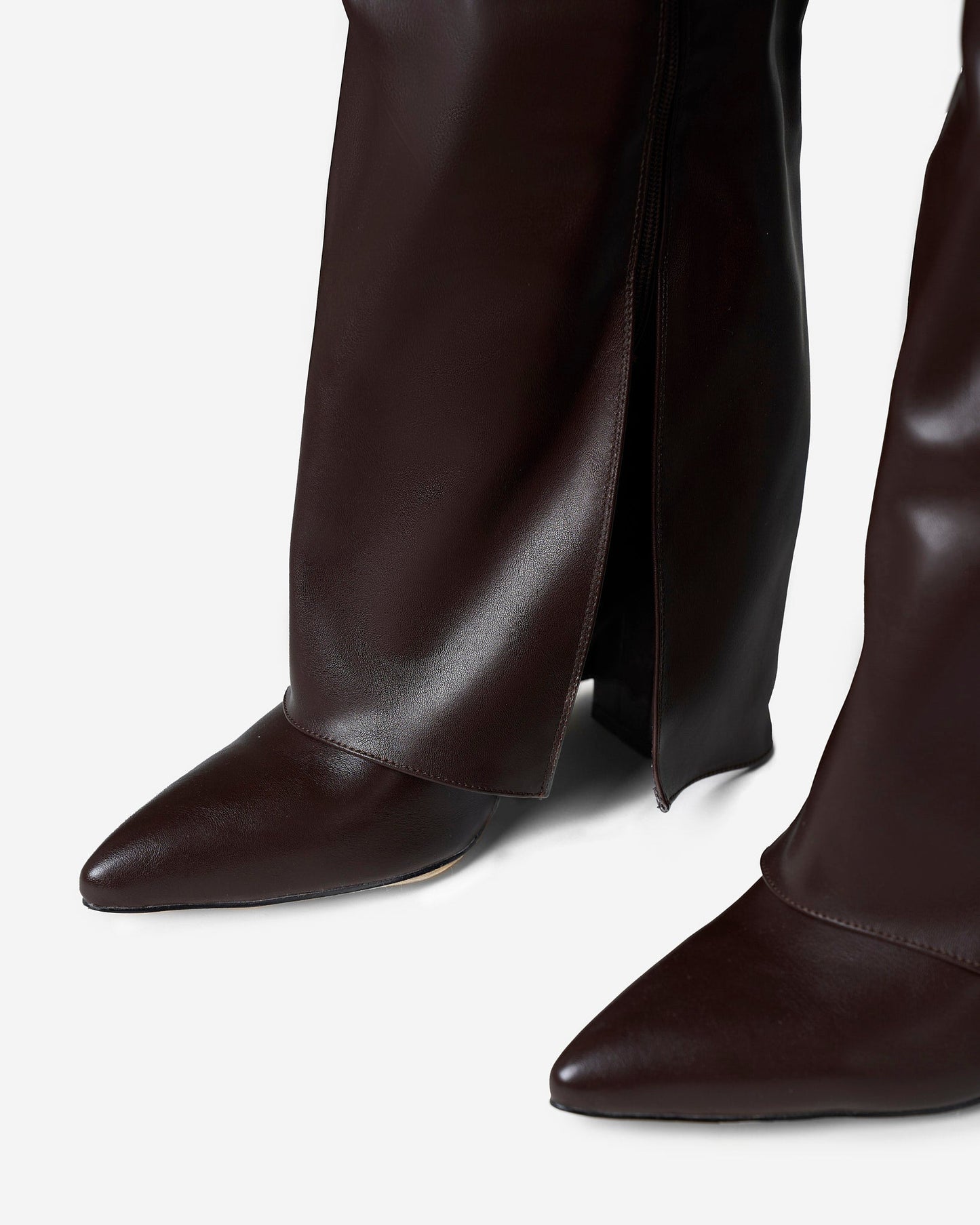 Lavista | Dark Brown Leather Knee-High Boots - Nora & Grace Boutique