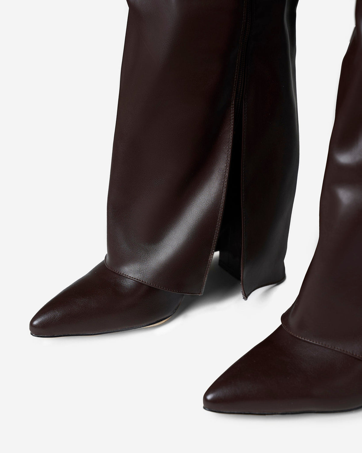 Lavista | Dark Brown Leather Knee-High Boots - Nora & Grace Boutique