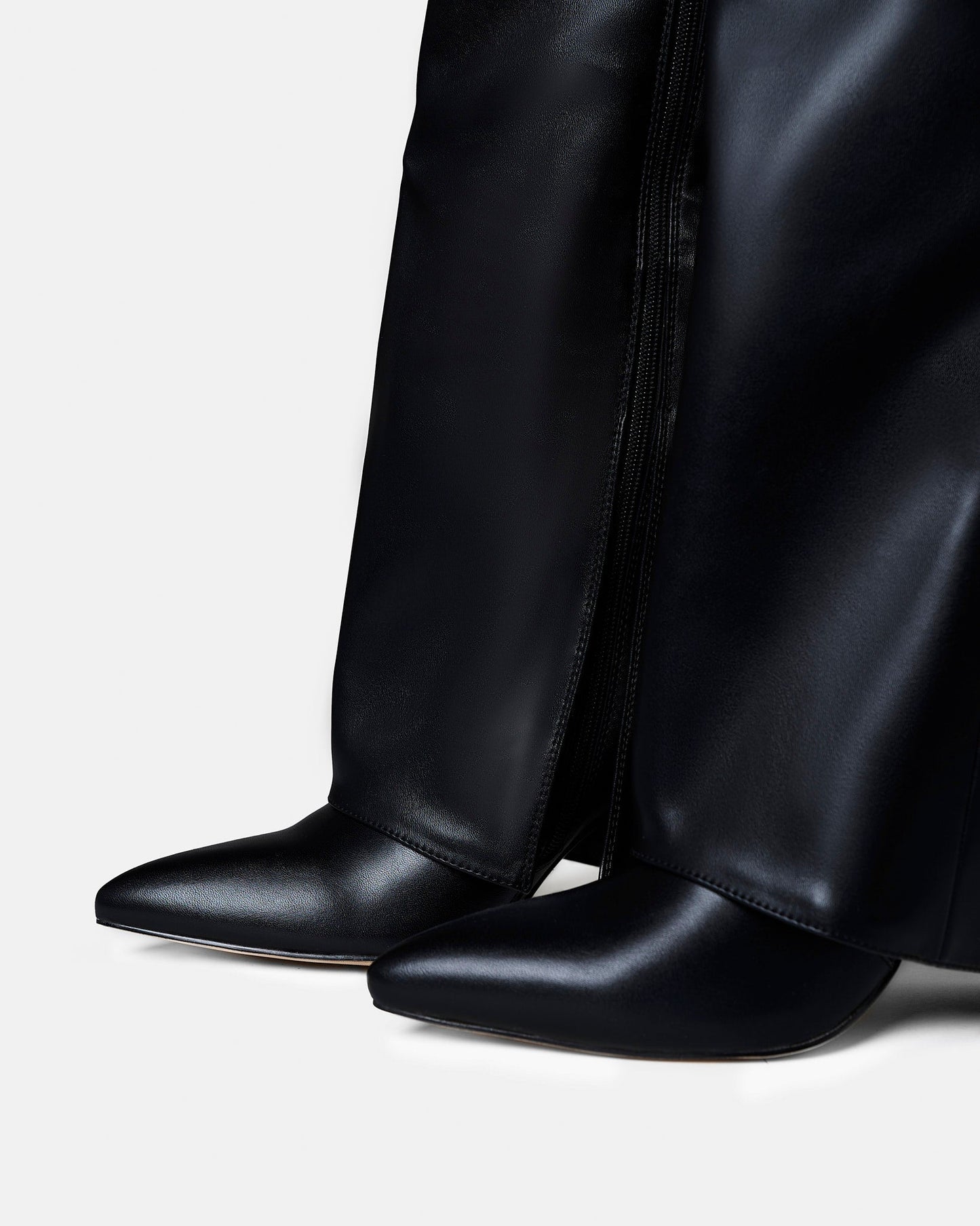 Lavista | Black Leather Knee-High Boots - Nora & Grace Boutique