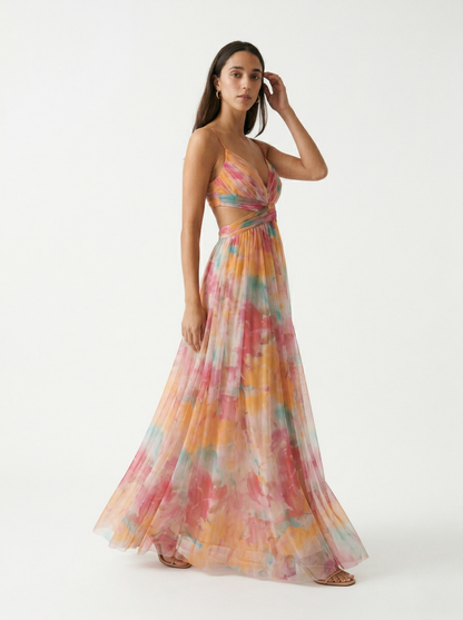 Long floral Dress