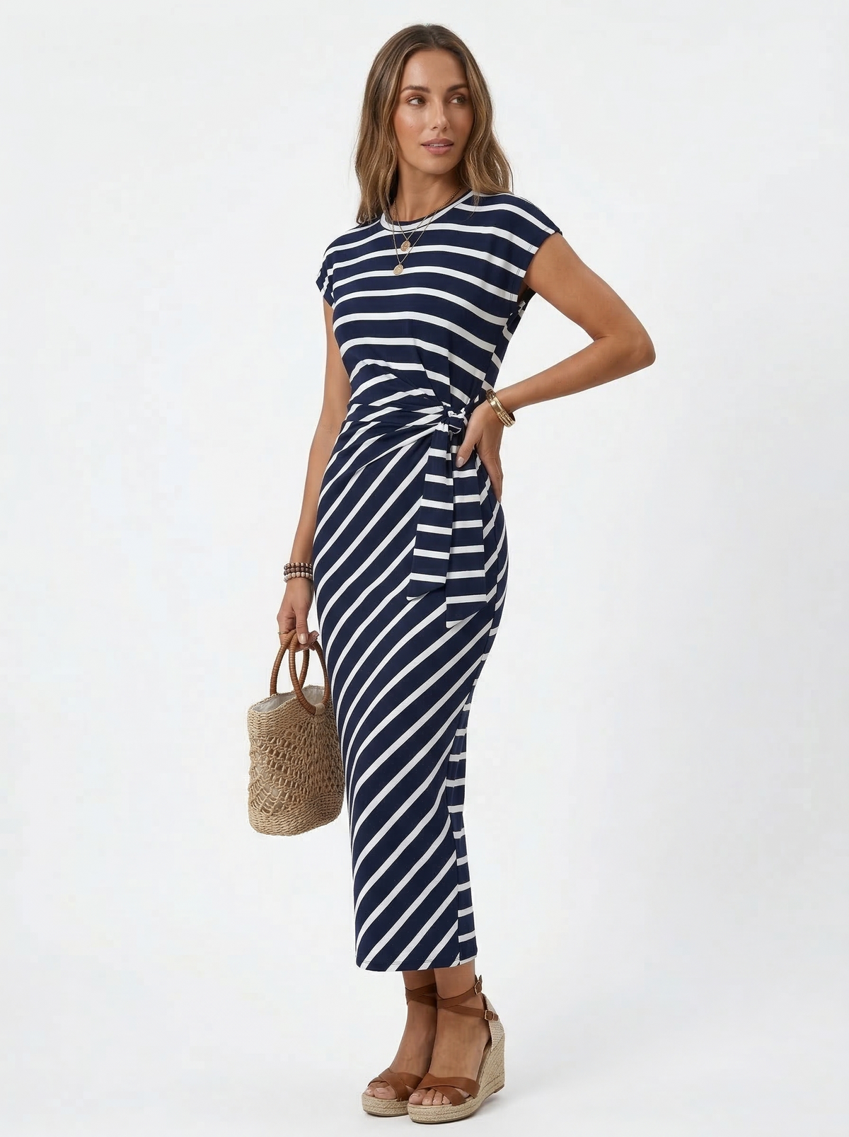 Long amarre lateral Dress