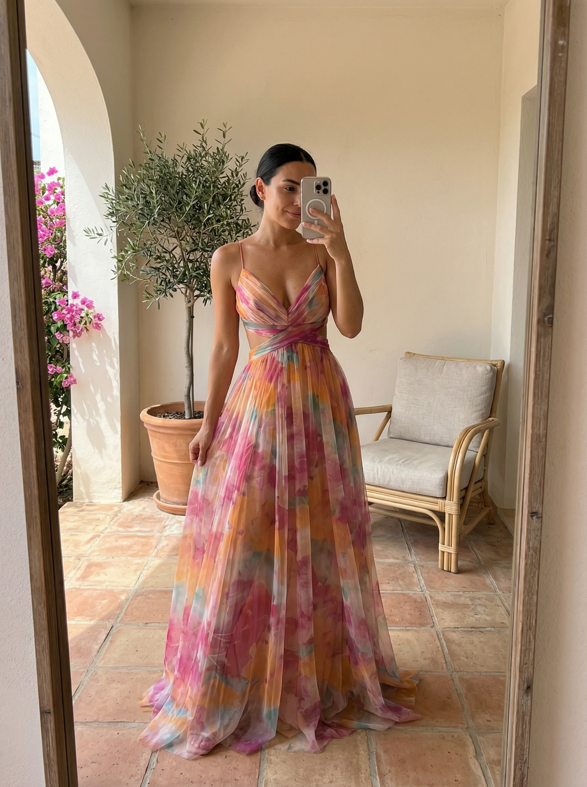 Long floral Dress