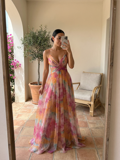 Long floral Dress