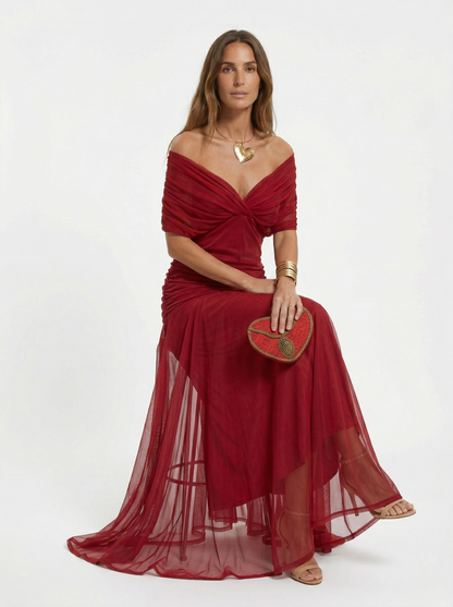 Long with V-Neck Dress