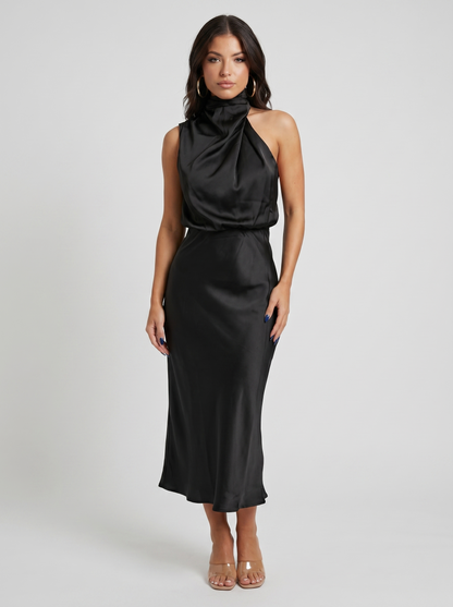 Long with neck halter Dress