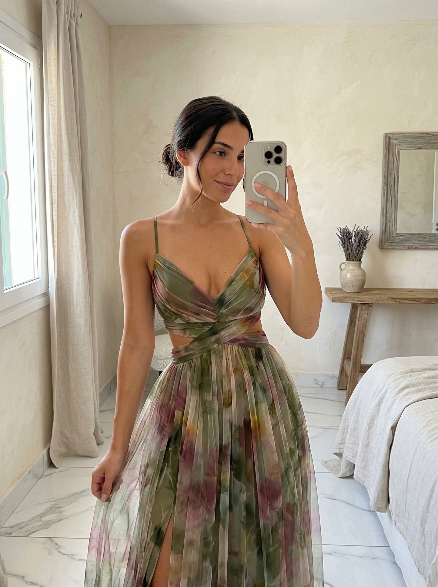 Long floral Dress