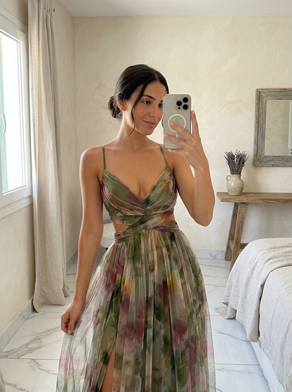 Long floral Dress