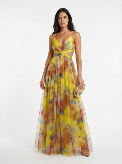 Long floral Dress