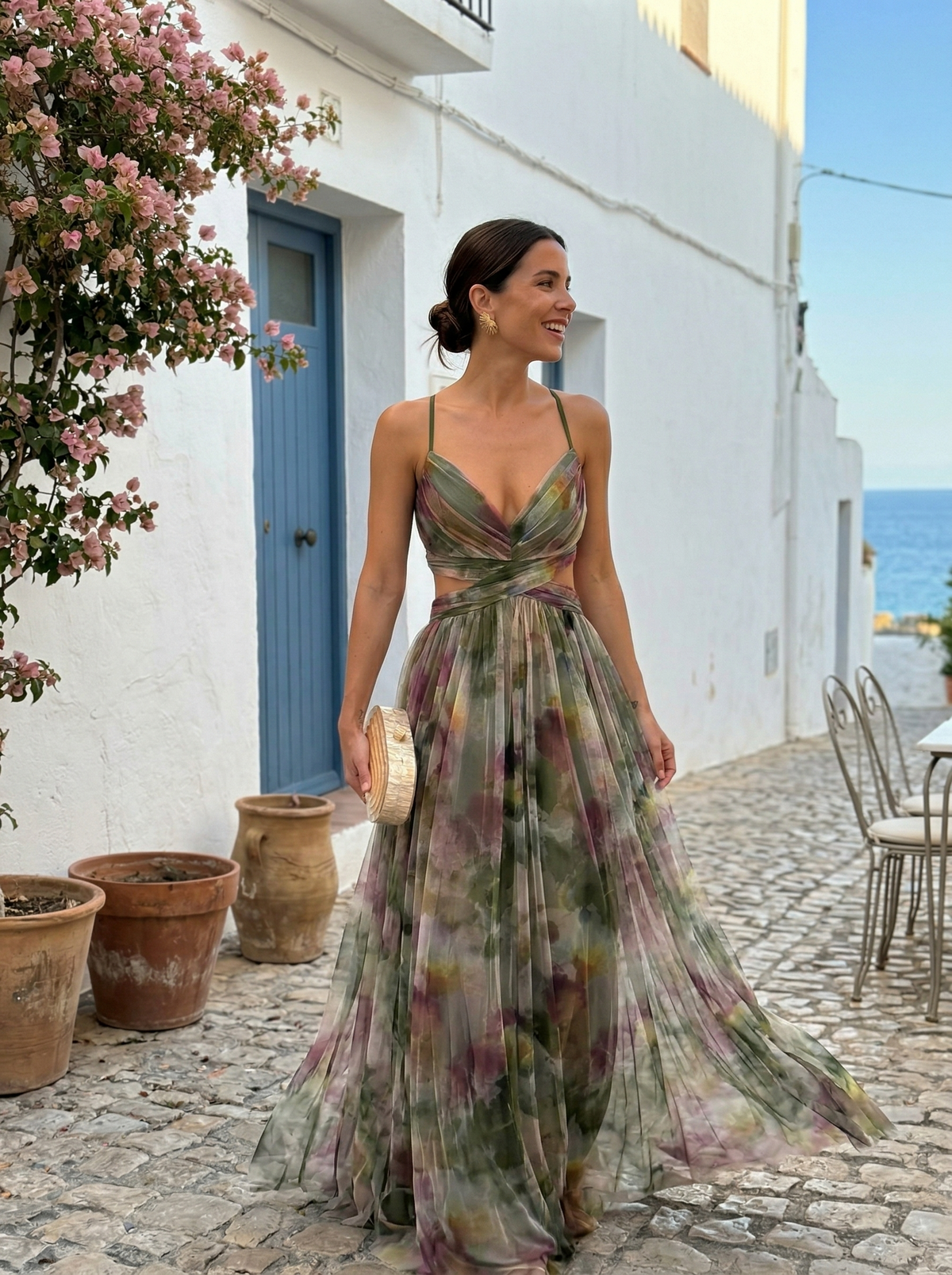 Long floral Dress