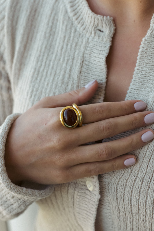 Statement Cocktail Ruby Ring - Nora & Grace Boutique