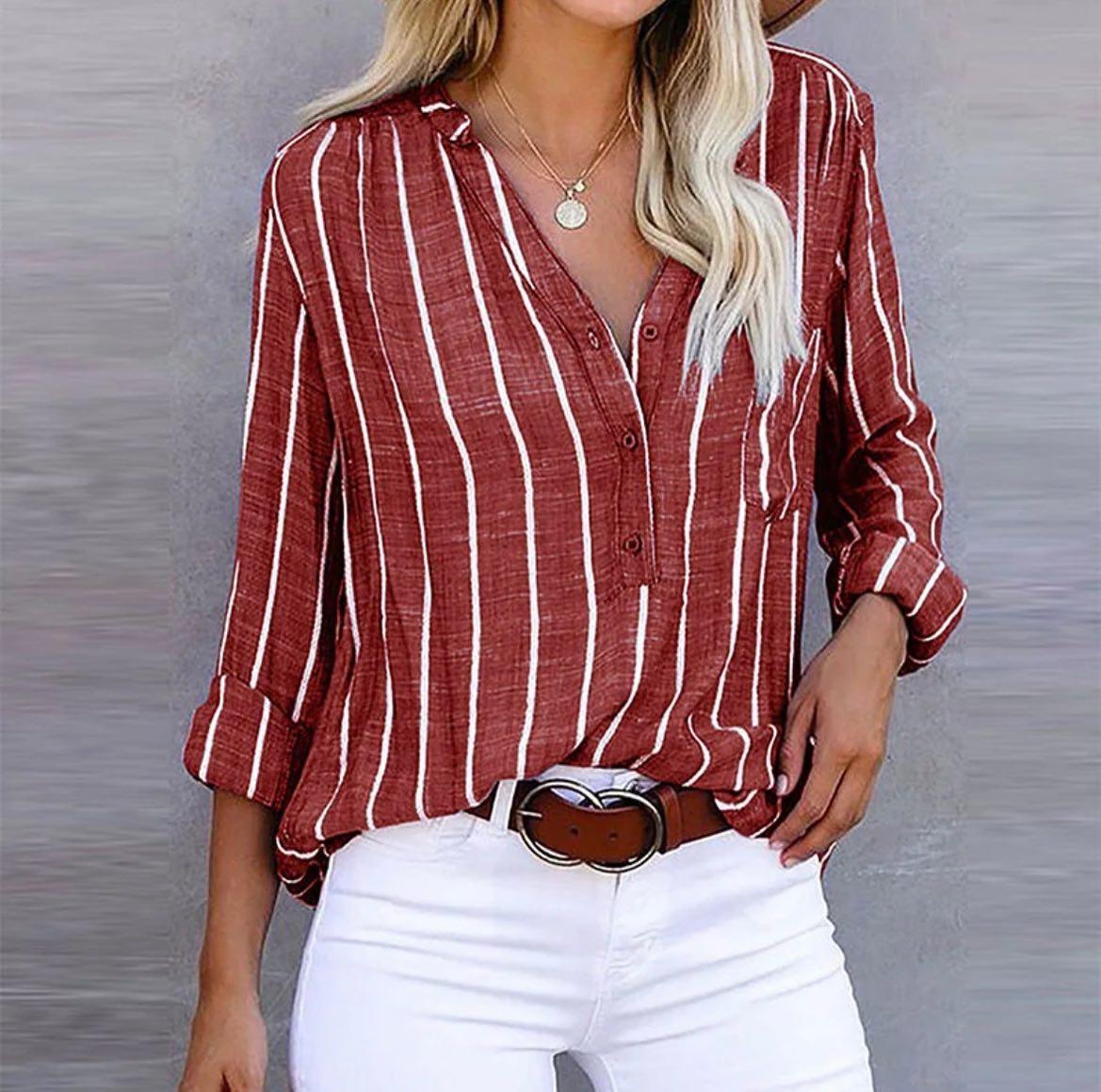 Elegant Blouse a Striped