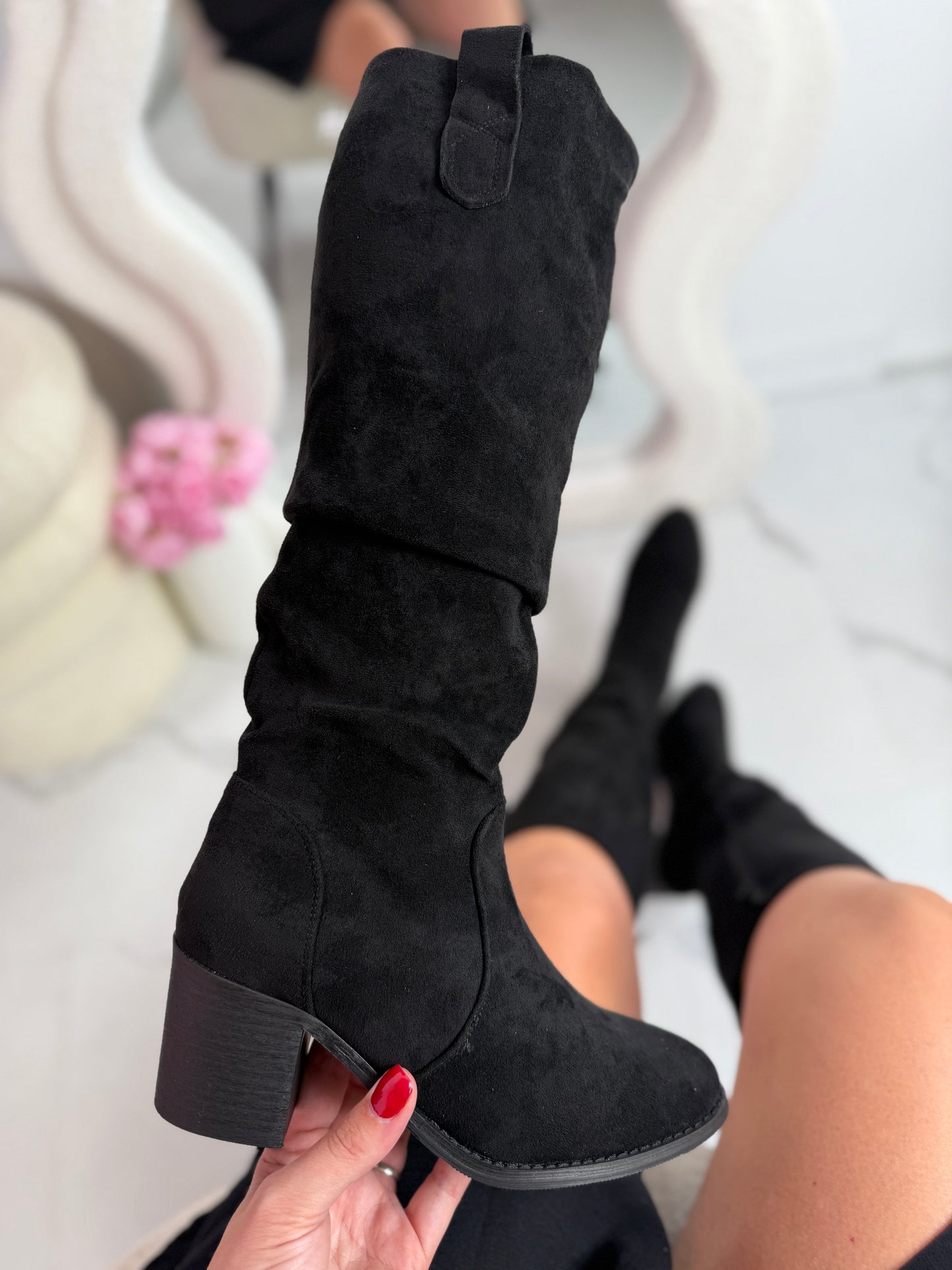 Margo Black High Boots