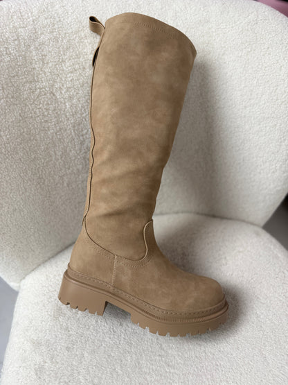 Anetta Khaki High Boots