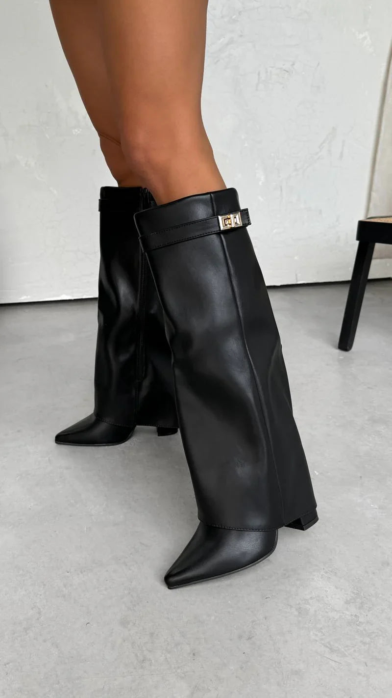 Lock Black Boots