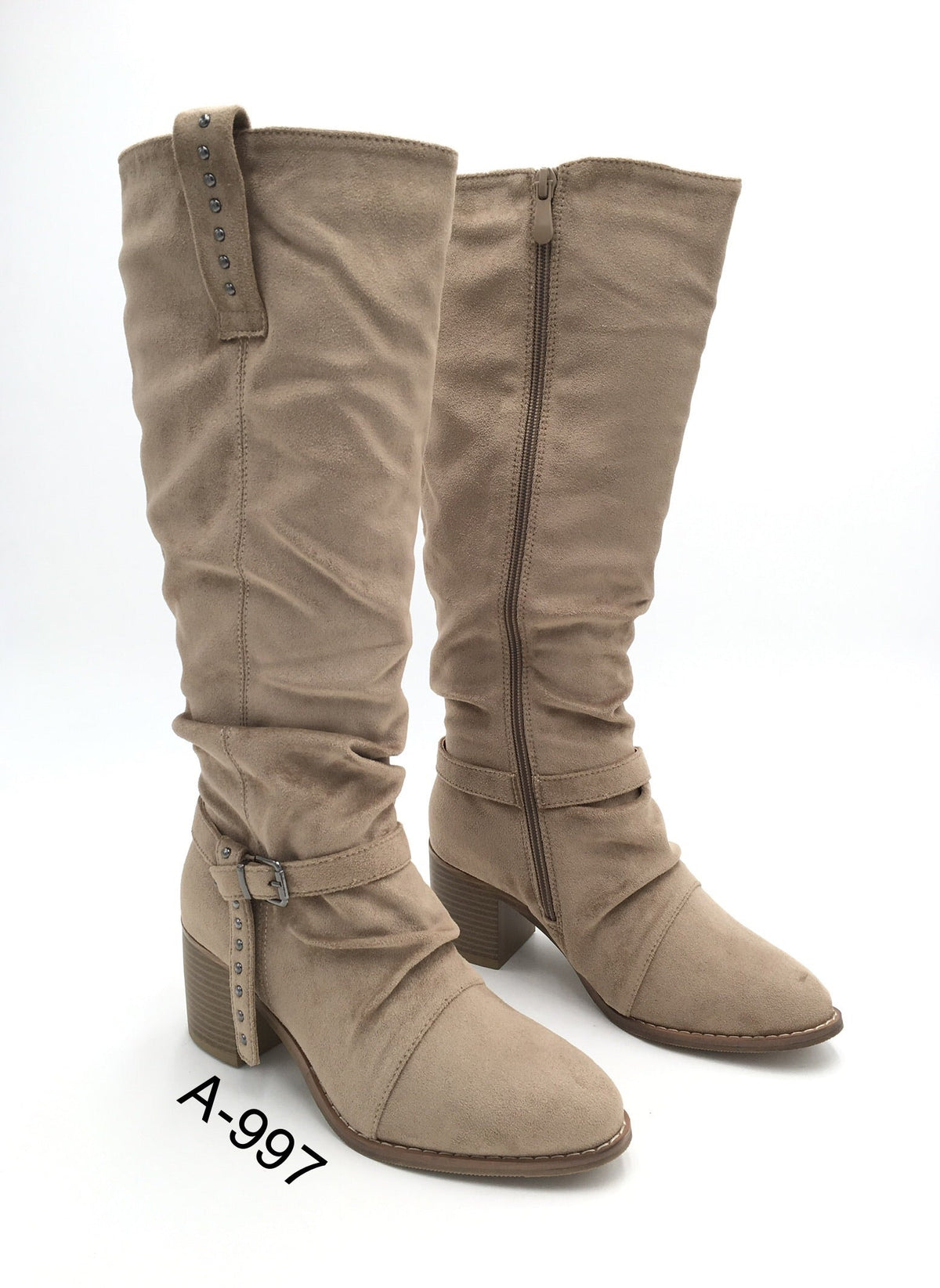 Lianne High Boots - Khaki