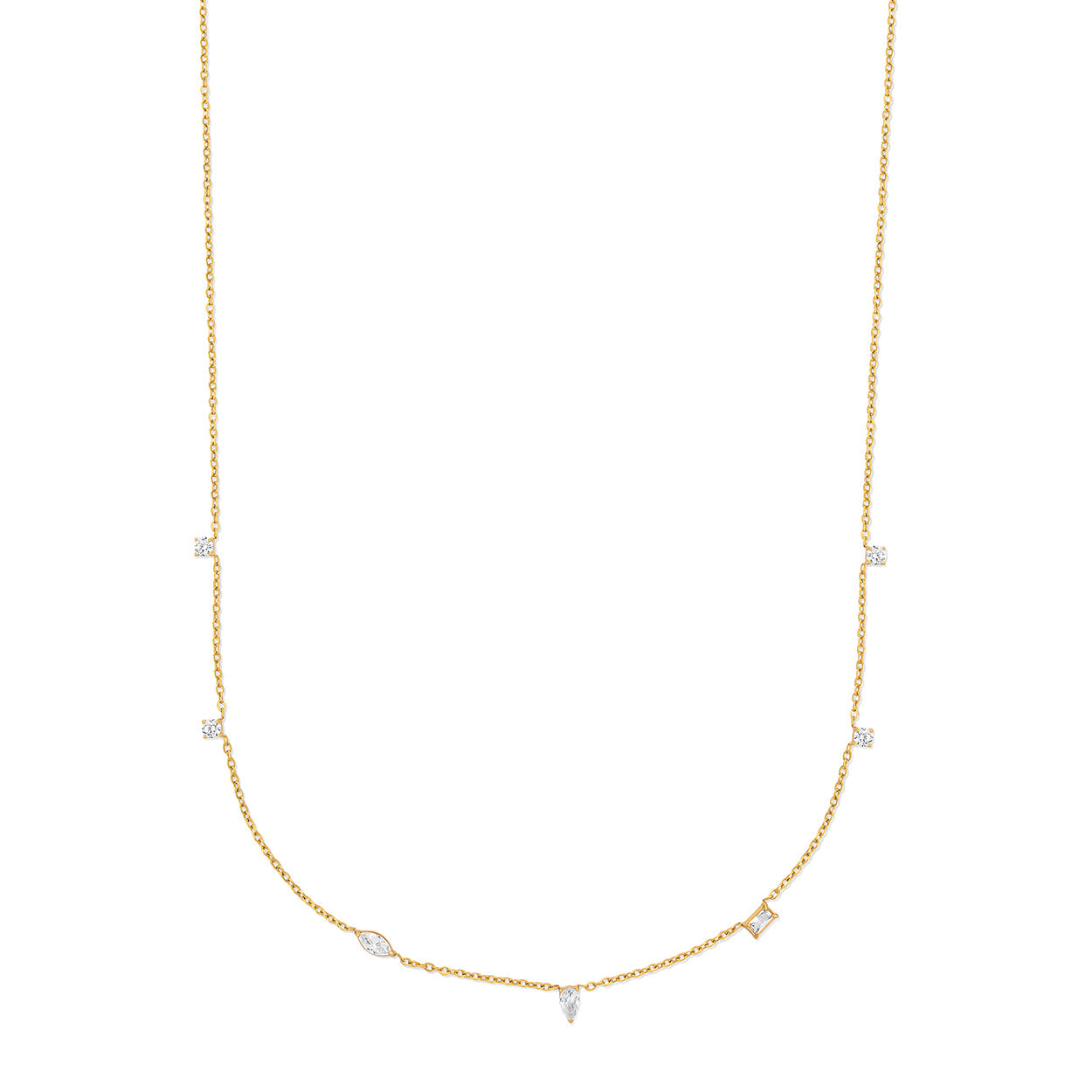 Crystal Line Necklace - Nora & Grace Boutique