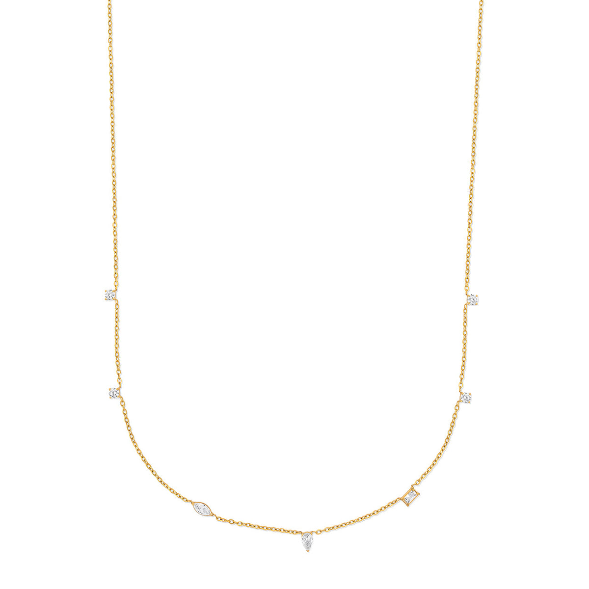 Crystal Line Necklace - Nora & Grace Boutique