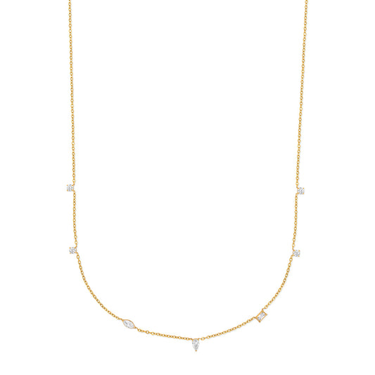 Crystal Line Necklace - Nora & Grace Boutique