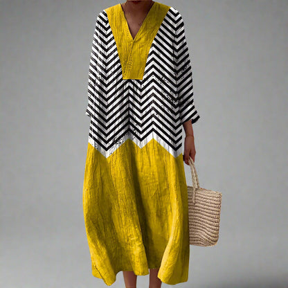 Elegant with Print geométrico Dress