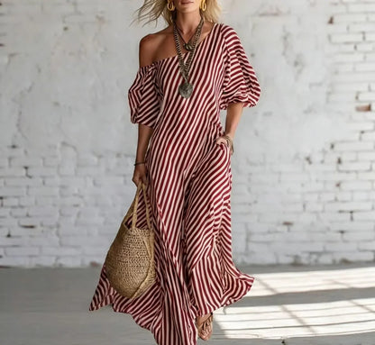 Alexia | Striped Maxi Dress