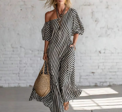 Alexia | Striped Maxi Dress